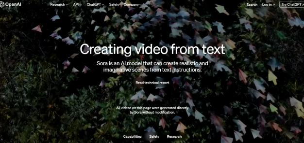OpenAI 在 AI 生成視頻領域扔出一枚“王炸”，視頻生成模型“Sora”
